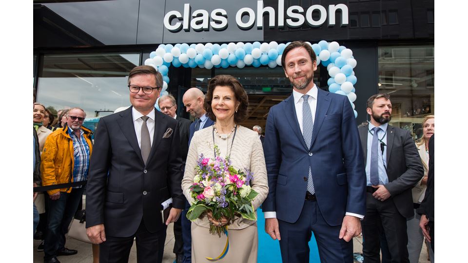 Kenneth Bengtsson, Chairman of the Board, H.M. Queen Silvia and Klas Balkow