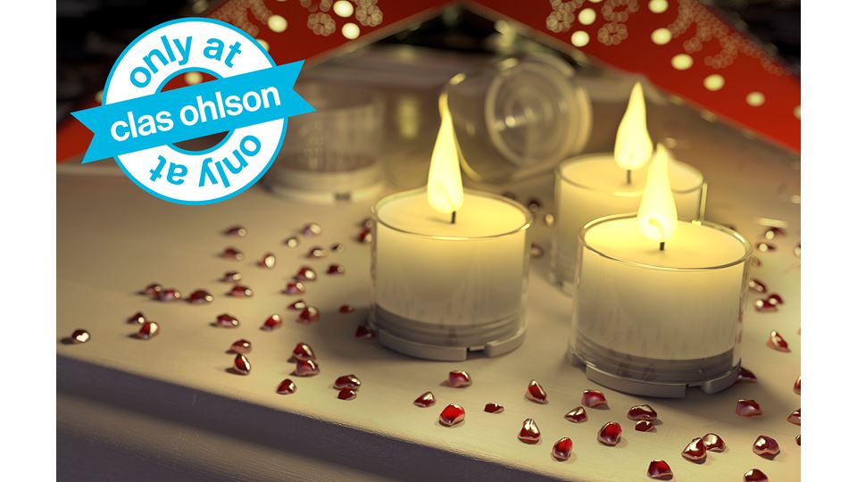ClasOhlson eco labelled tea light only at 44-1290